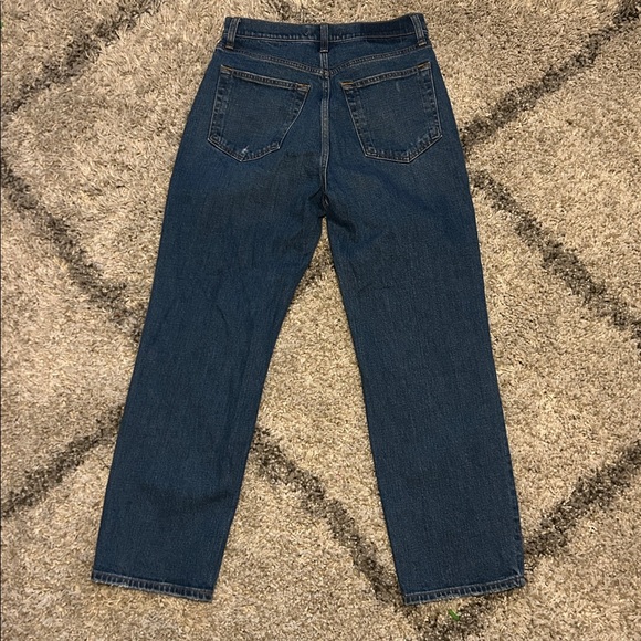 Abercrombie & Fitch The Ankle Straight Ultra High Rise medium wash jeans size 8 - Picture 5 of 7